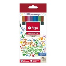 FIBRAS X 10 FILGO PUNTA PINCEL BRUSH LETTERING FIBRAS X 10 FILGO PUNTA PINCEL BRUSH LETTERING
