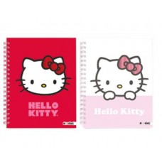 CUADERNO CON ESPIRAL T/D MOOVING HELLO KITTY X 80 H CUADERNO CON ESPIRAL T/D MOOVING HELLO KITTY X 80 H