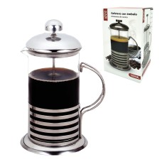 CAFETERA DE VIDRIO X 1000 ML FRANCESA CON EMBOLO CRYSTAL ROCK
