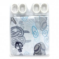 CORTINA DE BAÑO GF CON GANCHOS ESTAMPADA ART 1345