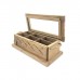 CAJA DE TE DE MADERA X 6 DIVISIONES LINEA CAMPO