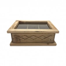 CAJA DE TE DE MADERA X 9 DIVISIONES LINEA CAMPO