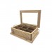 CAJA DE TE DE MADERA X 9 DIVISIONES LINEA CAMPO