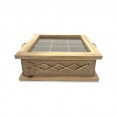 CAJA DE TE DE MADERA X 12 DIVISIONES LINEA CAMPO CAJA DE TE DE MADERA X 12 DIVISIONES LINEA CAMPO