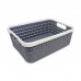 CAJA ORGANIZADORA DE PLASTICO SIN TAPA TIPO CANASTO ZOKO 29 X 22 X 11