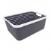 CAJA ORGANIZADORA DE PLASTICO SIN TAPA TIPO CANASTO ZOKO 35 X 26 X 15