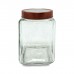 FRASCO DE VIDRIO ZOKO CON TAPA SIMIL COBRE 1,6 L