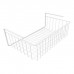 CANASTA DE ALAMBRE PARA COLGAR BLANCO 36 CM BAJO ESTANTE
