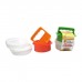 MOLDE PARA HAMBURGUESAS PLASTICO + 2 MOLDES HERMETICOS