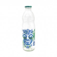BOTELLA DE VIDRIO PARA TODO USO CON TAPA 1 L ESTAMPADO