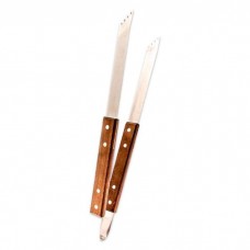 PINZA PARA PARRILLA MANGO MADERA 40 CM ASADOR