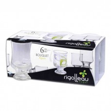 COPAS DE VIDRIO X 6 BOUQUET AGUA RIGOLLEAU 250 CC