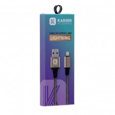 CABLE USB A IPHONE KARSEN CARGA RAPIDA LIGHTNING
