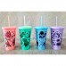 VASO DE PLASTICO CON SORBETE INFANTIL