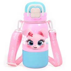 BOTELLA DE ACERO TERMICA CON CORREA CHIMOLA X 500 ML BUNNY BZ93