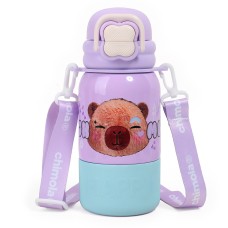 BOTELLA DE ACERO TERMICA CON CORREA CHIMOLA X 500 ML CAT BZ94