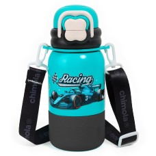 BOTELLA DE ACERO TERMICA CON CORREA CHIMOLA X 500 ML RACING CAR BZ99
