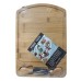 TABLA DE BAMBU PARA COMIDAS CON 2 UTENSILIOS TABLA DE BAMBU PARA COMIDAS CON 2 UTENSILIOS