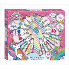 SET KREKER DE ARTE MUNDO DE COLORES UNICORNS X 48 PIEZAS