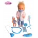 MUÑECA CARIÑITO MILA DOCTORA PEDIATRA CON BEBE Y ACCESORIOS