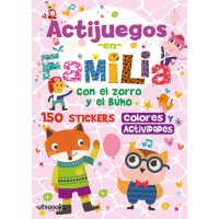 LIBRO DE ACTIVIDADES ACTIJUEGOS EN FAMILIA CON STICKERS