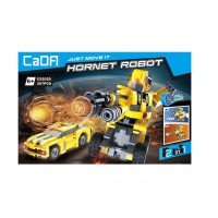 LADRILLITOS CADFI HORNET ROBOT 2 EN 1 - ROBOT Y VEHICULO - 267 PIEZAS