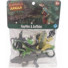 ANIMALES X 5 REPTILES Y ANFIBIOS EL DUENDE AZUL