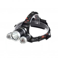 LINTERNA VINCHA 3 LUCES LED RECARGABLE