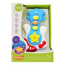 GUITARRA MUSICAL OK BABY CON PROYECTOR DE ESTRELLAS