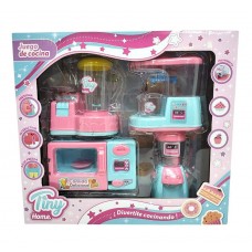 SET DE ELECTRODOMESTICOS TINY HOME X 4 (MICROONDAS-LICUADORA-DISPENSER-CAFETERA)