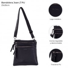 CARTERA DE DAMA BANDOLERA SKORA JOAN 3 CIERRES