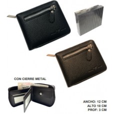BILLETERA DE HOMBRE BALISI STYLE CON CIERRE EN CAJA