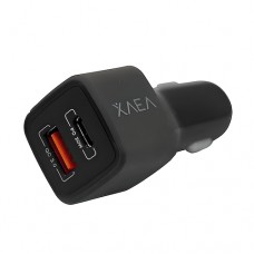 CARGADOR PARA CELULARES DE AUTO USB XAEA X 2 USB + TIPO C ULTRA RAPIDO
