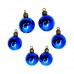 GLOBO NAVIDEÑO 4 CM AZUL X 6