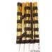 VELA BENGALA ESPECIALES CON METALIZADO NEGRO Y DORADO
