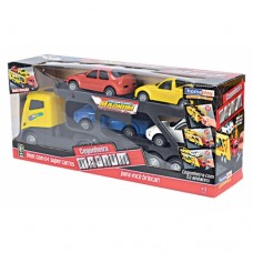 CAMION MOSQUITO CON 4 AUTOS HERO LIONELS