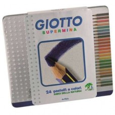 LAPICES DE COLORES X 24 LARGOS GIOTTO SUPERMINA EN LATA