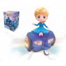 MUÑECA CON VEHICULO FROZEN LIGHTING MOTION GIRA 360º CON LUZ Y SONIDOS DITOYS