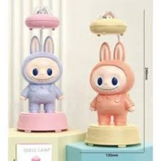 LAMPARA VELADOR LED LABUBU RECARGABLE USB CON OVNI Y SACAPUNTAS LAMPARA VELADOR LED LABUBU RECARGABLE USB CON OVNI Y SACAPUNTAS