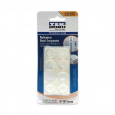 TOPETINA AUTOADHESIVA X 8 TRANSPARENTE 19 MM
