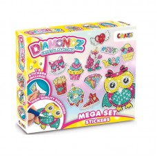 STICKERS GEMAS AUTOADHESIVAS DIAMONDZ CRYSTAL PAINTING MEGA SET X 12