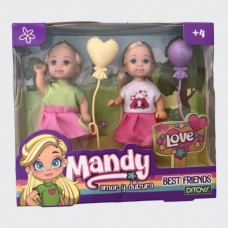 MUÑECA MANDY DITOYS BEST FRIENDS X 2