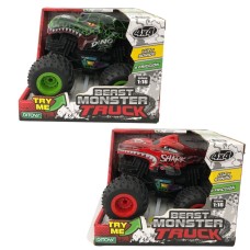 AUTO BEAST MONSTER TRUCK CON LUZ Y SONIDO A FRICCION DITOYS 2702