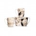TAZA DE CERAMICA MUG ESTAMPADA 360 ML MARMOL