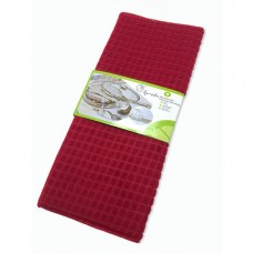 PAÑO ESCURRIDOR 38 X 51 CM CUADROS BORDO