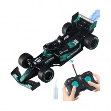 AUTO A RADIO CONTROL FORMULA 1 RECARGABLE USB CON EFECTO DE HUMO Y LUZ