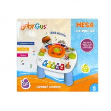 MESA INTERACTIVA CON LUZ Y MUSICA BABY GUS