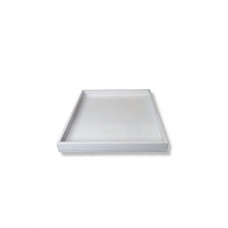 BANDEJA DE MADERA INDIVIDUAL 20 X 20 BLANCA BAJA
