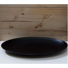 CENTRO DE MESA CERAMICA OVAL NEGRO