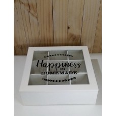 CAJA DE TE DE MADERA X 9 DIVISIONES